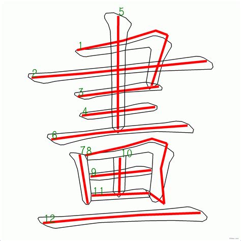 筆畫12劃的字|全字筆畫為12的漢字